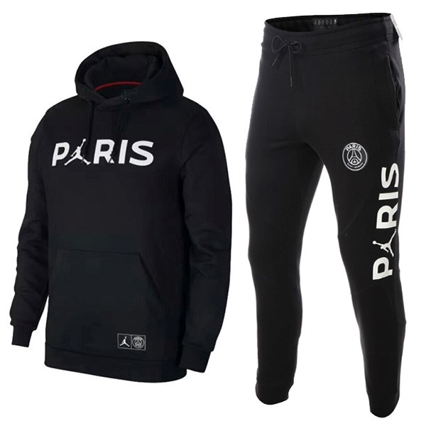 Survetement Football Enfant PSG 2018-19 Noir Blanc